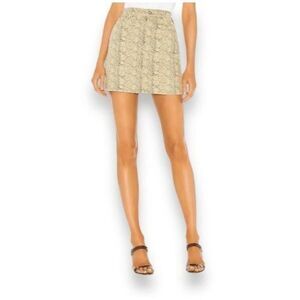 AG Adriano Goldschmied The Vera Mini Skirt Snake Print Womens 24